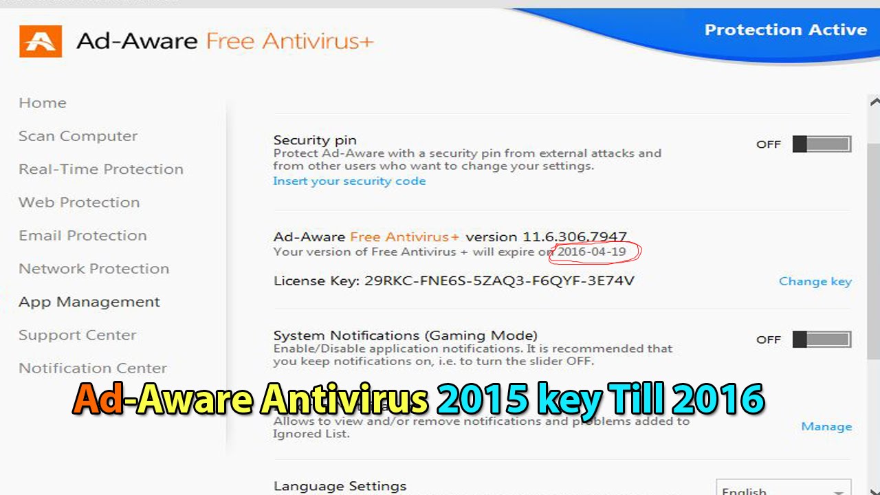 Ad Aware Antivirus Activation Key 2019
